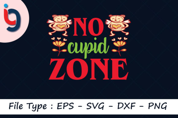 Anti Valentine's Day Svg Design, No Cupid